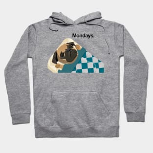 Pugs Hate Mondays Too Hoodie